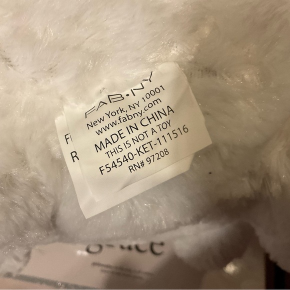 FAB NY: round white bunny with pink floppy bunny ears bank head slot on top head - Picture 7 of 8